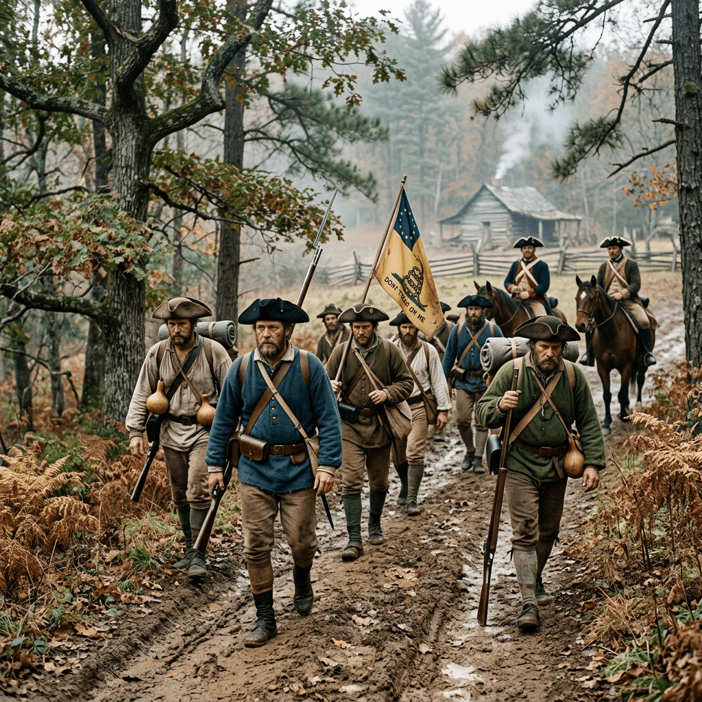 Revolutionary War soldiers in Carolina backcountry 1781